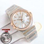Omega Replica Constellation 38MM Premium Steel Original Movement White Watch